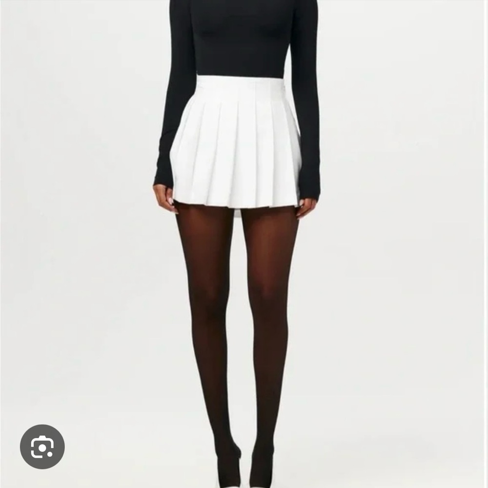 Naked Wardrobe Shirting Pleated Mini